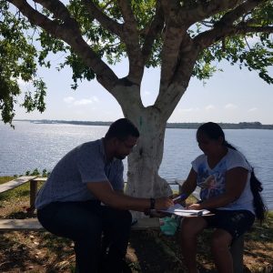 Entrevista usuária da unidade básica da zona rural do município de Boa Vista do Ramos